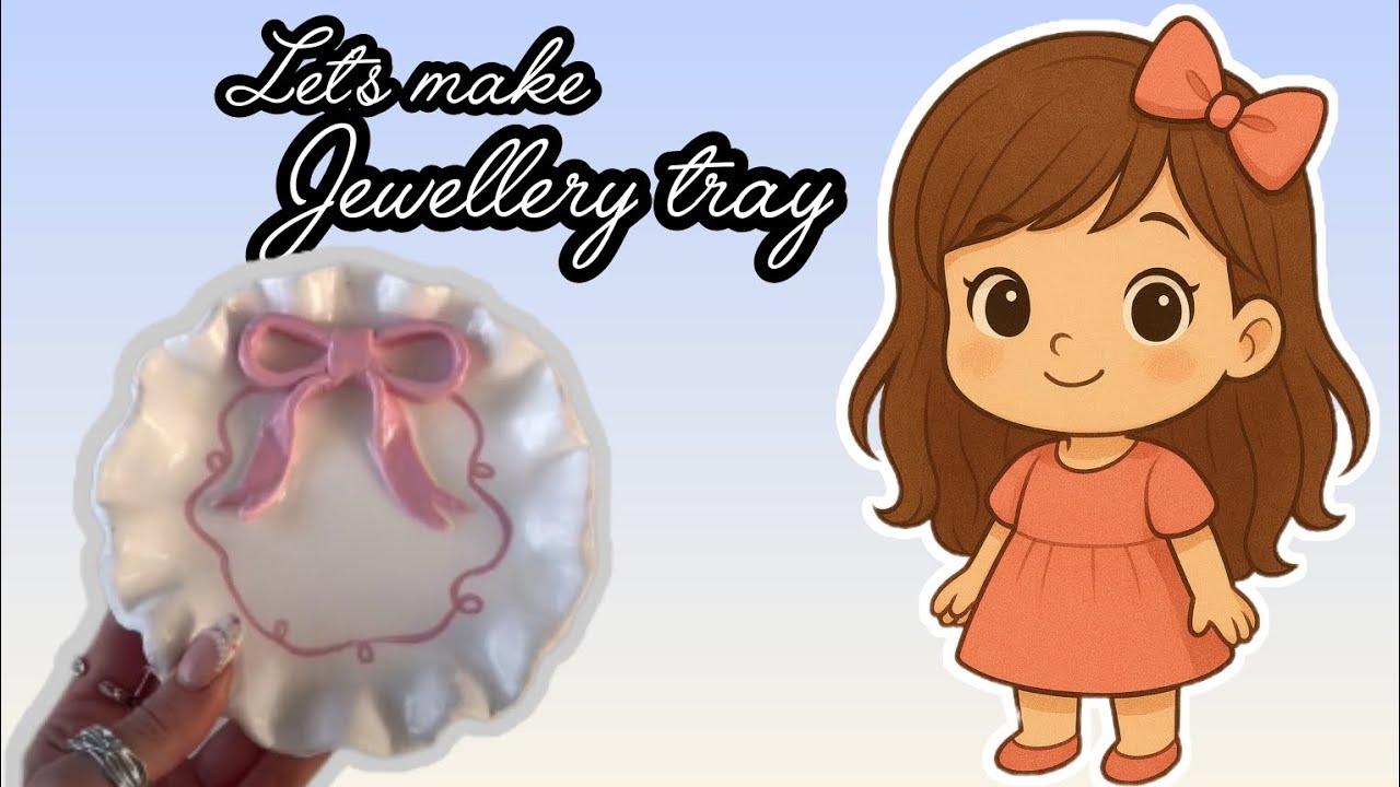 Soft clay jewellery tray 🎀 