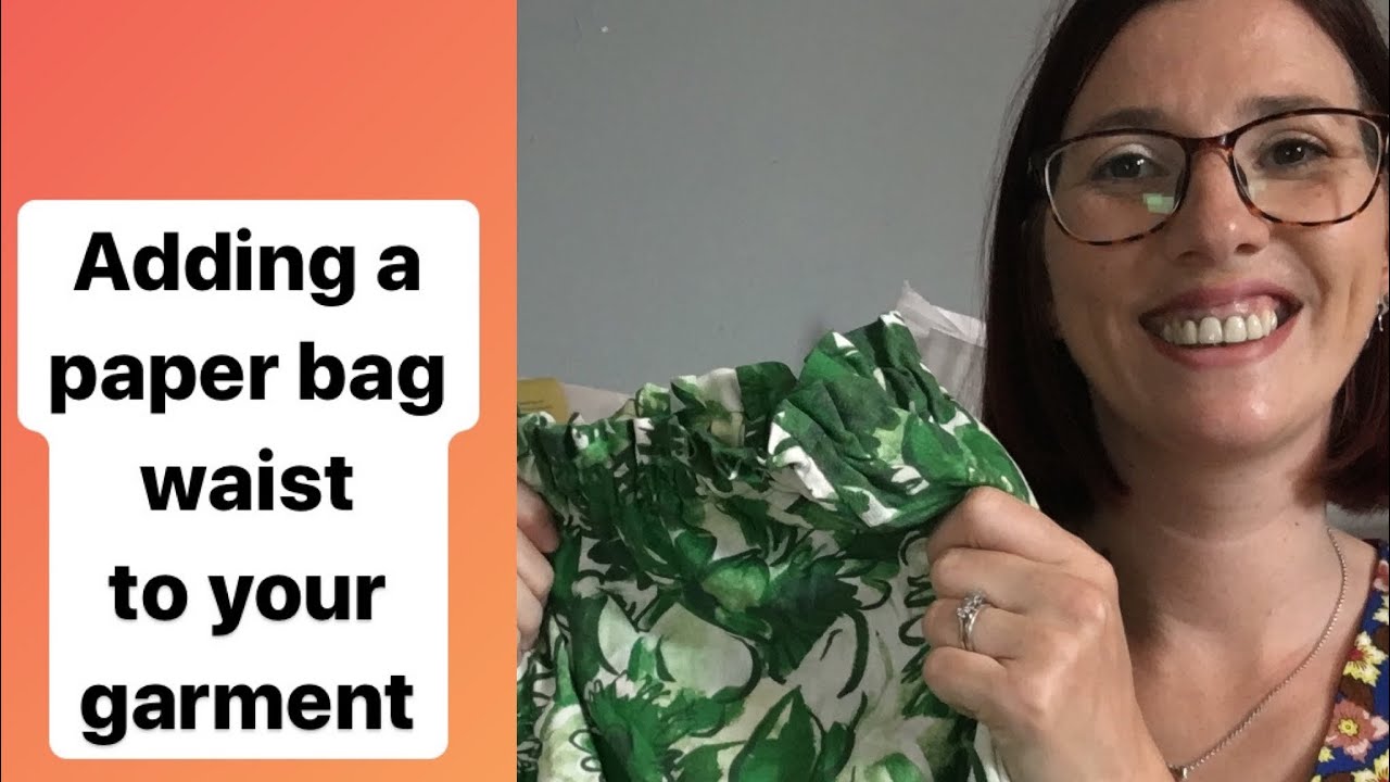 How to add a paper bag waist to your garment