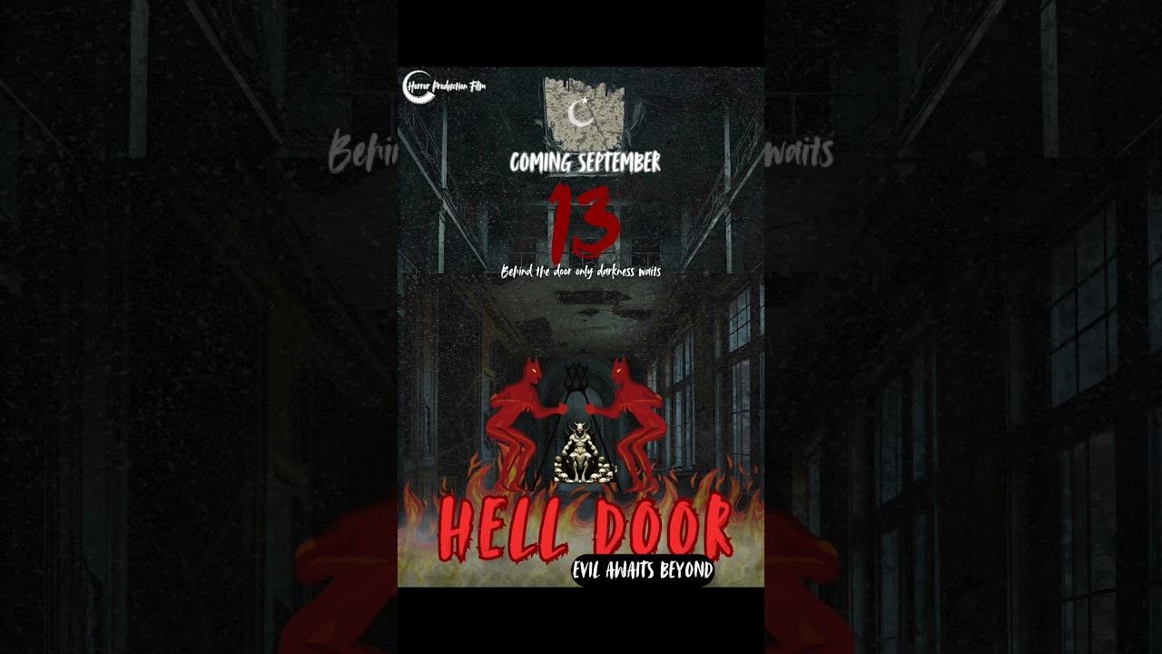 Hell Door Horror movie poster design #freelancedesigner #canvadesigner #digitalmarketing #design