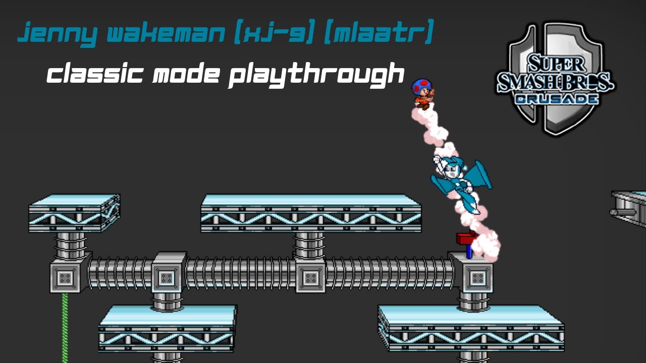 Super Smash Bros. Crusade 9.5 Demo - Jenny Wakeman (XJ-9) (MLAATR) Classic Mode Playthrough