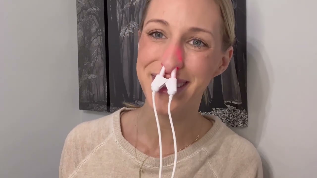 How to Use Starlite Smile Nasal Therapy Light for Sinusitis, Rhinitis, Allergies, and Stuffy Nose.