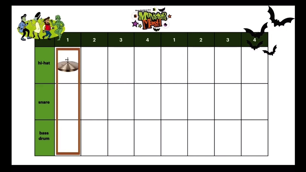 Monster Mash - chair drumming challenge - level 2