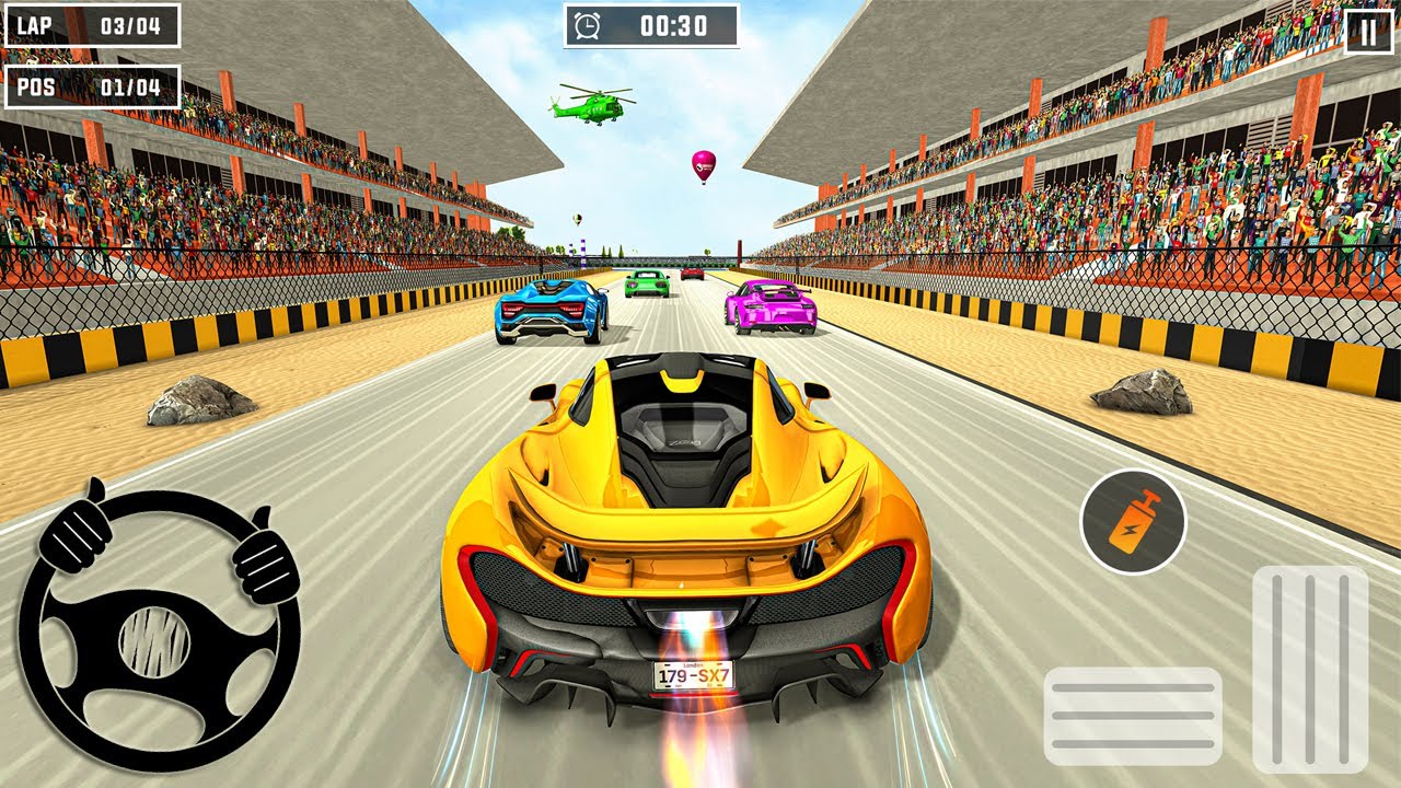 Voiture de course - Une spectaculaire course de voiture | jeux Android