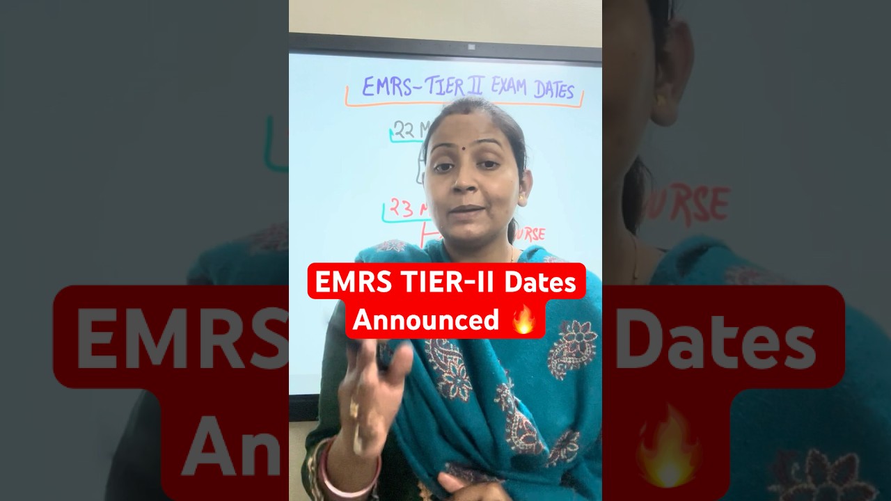 EMRS TIER-II Dates Announced 🔥