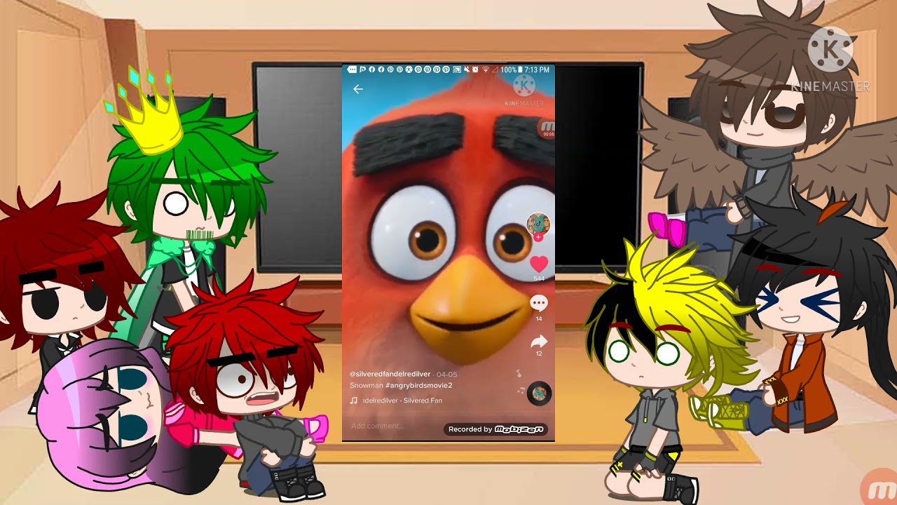 Past Angry Birds React to there Future. (Original).My Au.