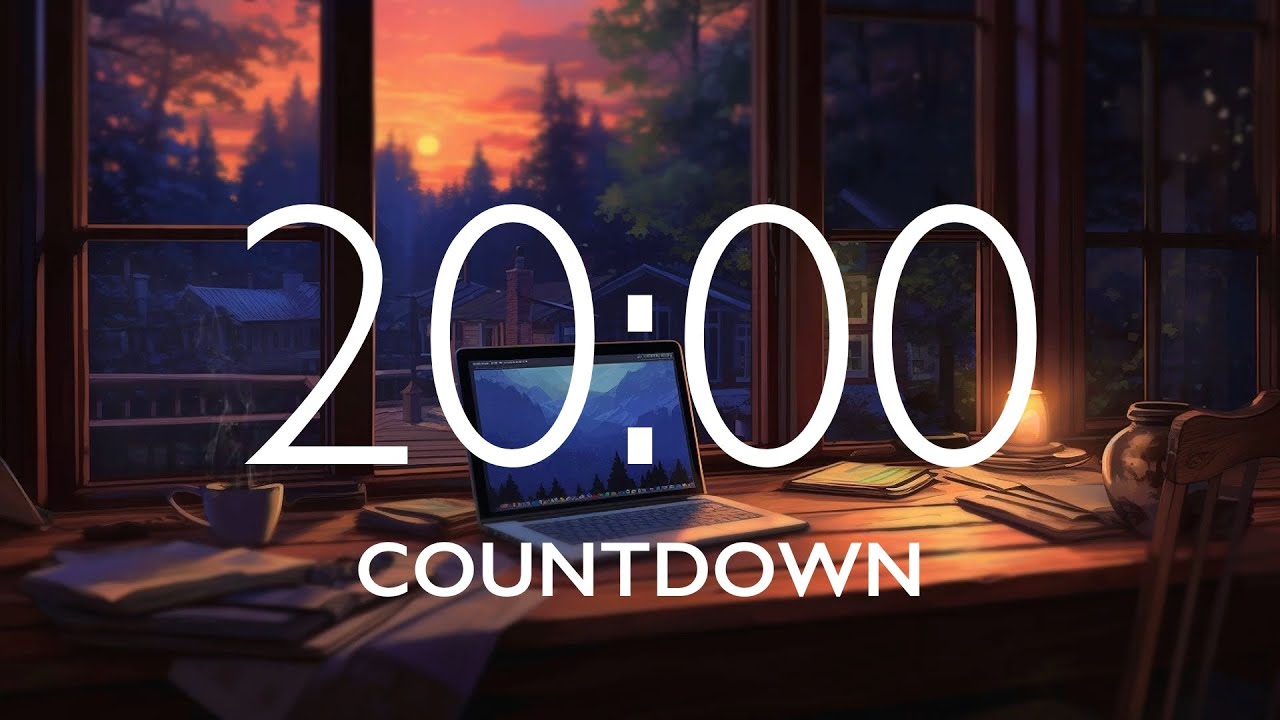 20 Minute Timer with Relaxing Music and Alarm 🎵⏰
