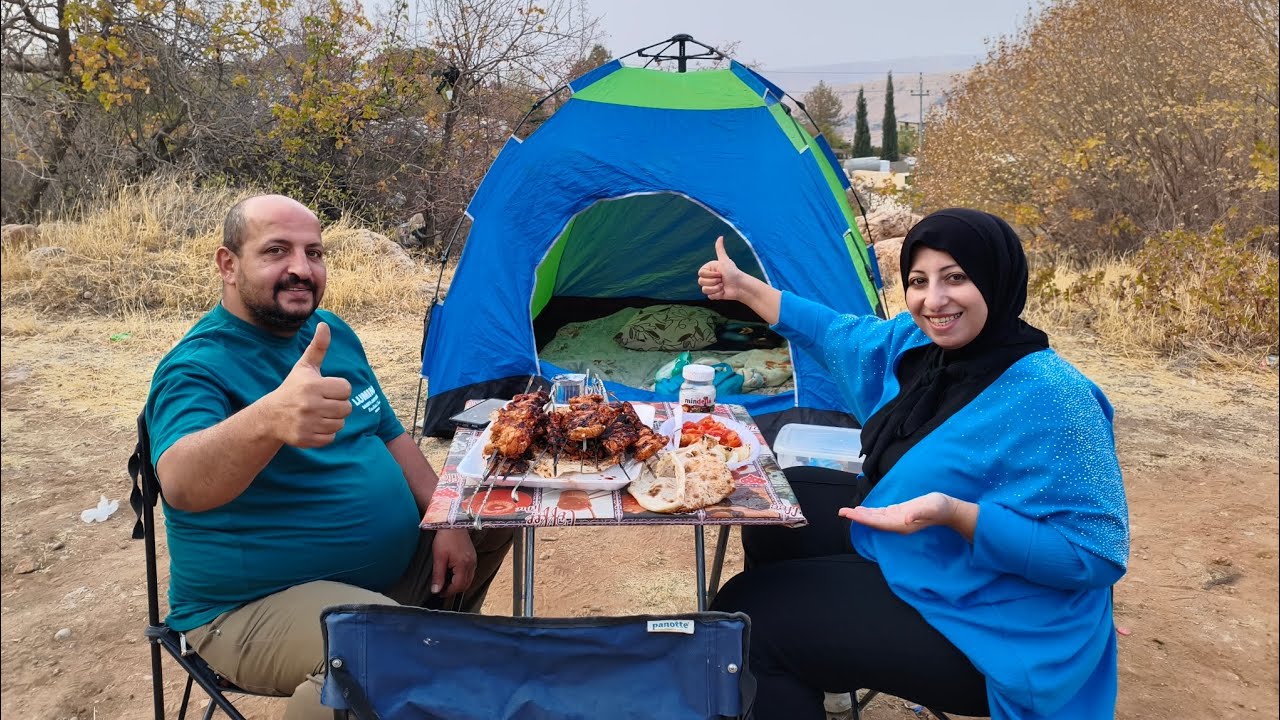 تخييم باحلى مكان باجواء خريفية شقلاوة