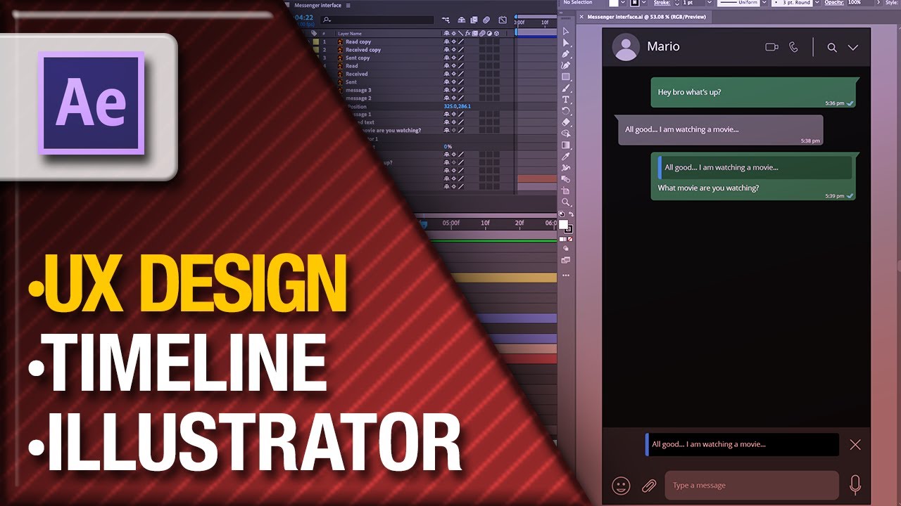 Part 2: Animate Whatsapp UI in Adobe After Effects