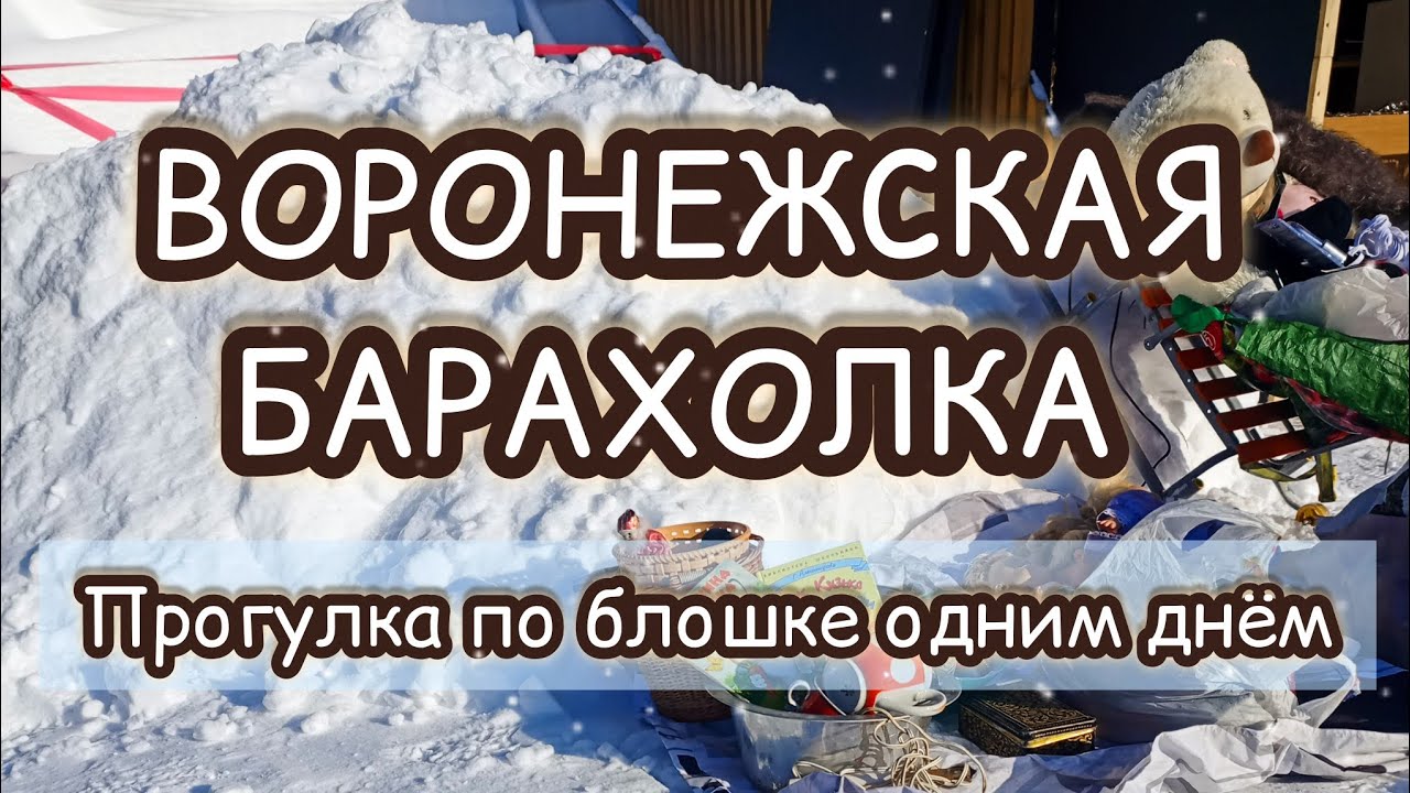 ВОРОНЕЖСКАЯ БАРАХОЛКА| ПРОГУЛКА ПО БЛОШКЕ ОДНИМ ДНЁМ ❄️