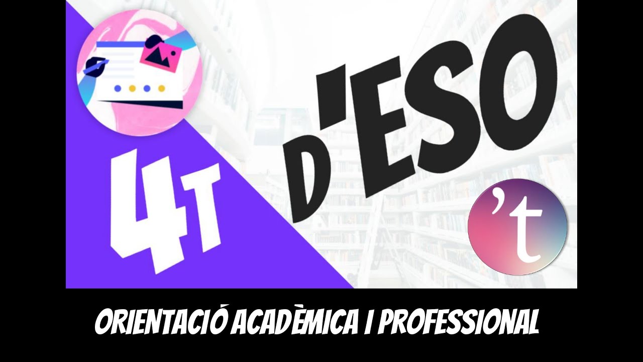 4t ESO Orientació acadèmica
