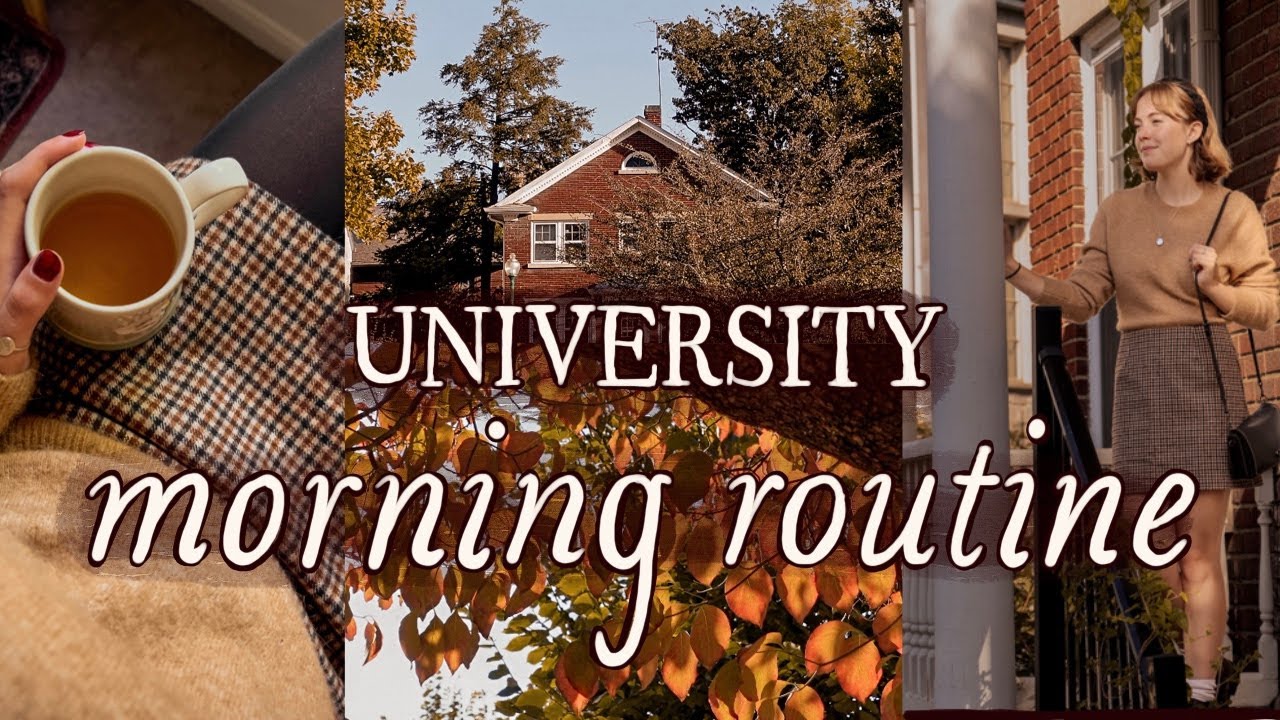 Fall Morning Routine At University || 5 AM, productive, cozy, and realistic 🍂