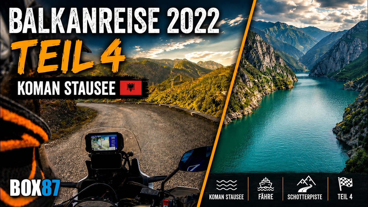 Albanien wir kommen - Budva - Skutarisee - Shkodra - Koman Stausee - Tet - Balkanreise 2022 (Teil 4)