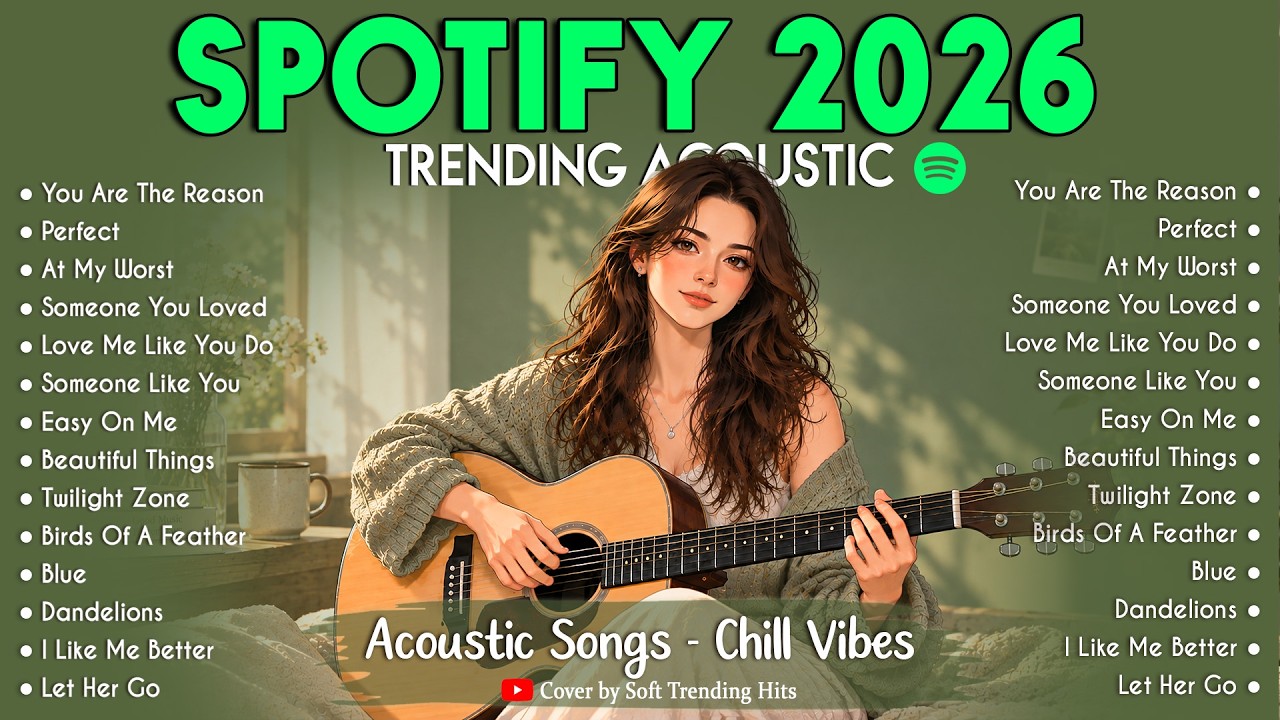 Peaceful Chill Playlist 🌙 Trending English Songs 2026 🎧 Best Acoustic Love Hits