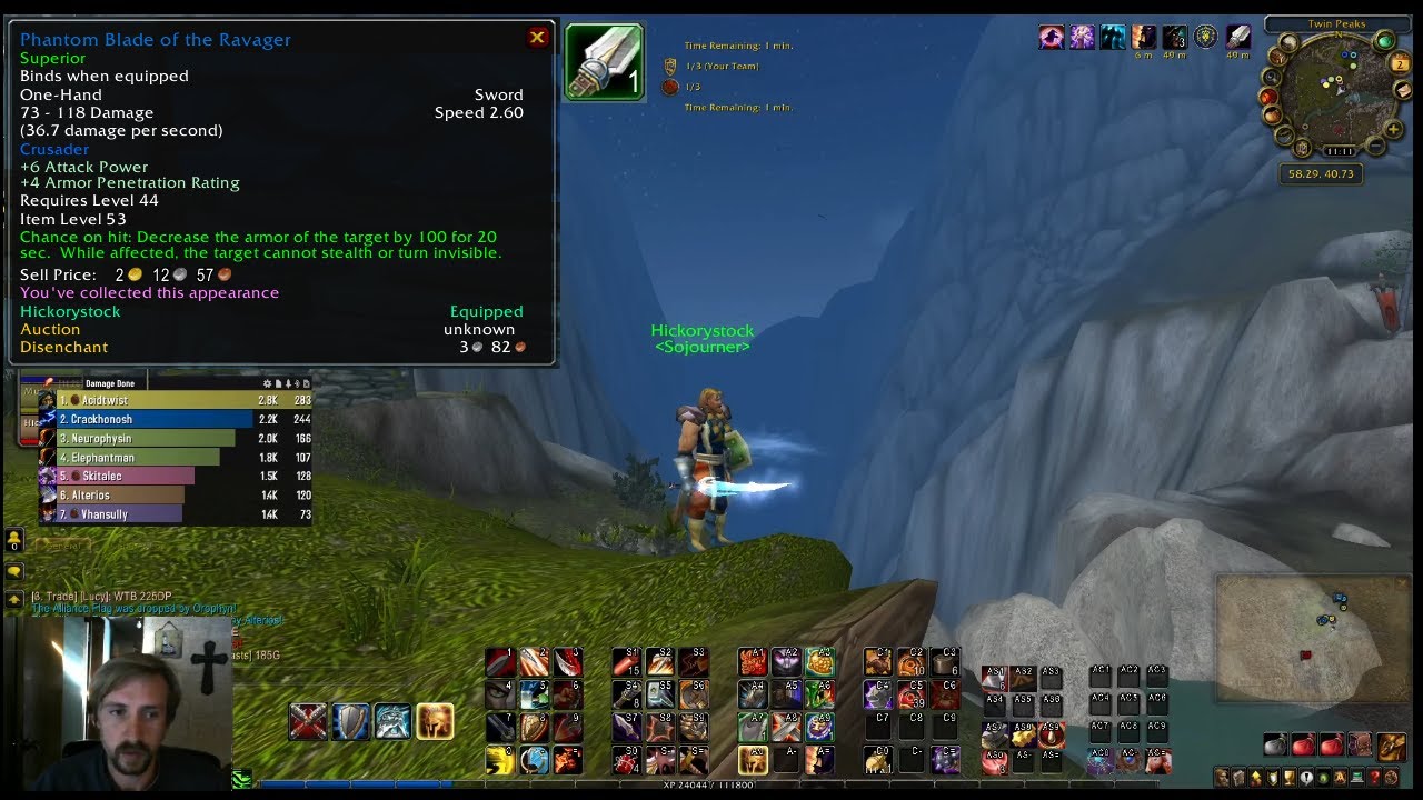 Phantom Blade Gladiator, Lvl 44 Prot. Warrior--Hickorystock---Ascension Bronzebeard Gameplay
