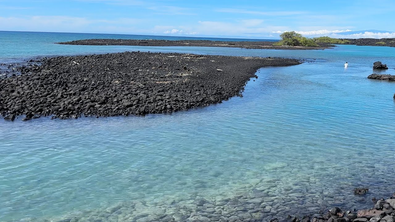 Hiking Down to Kiholo Bay. Hawai’i Island