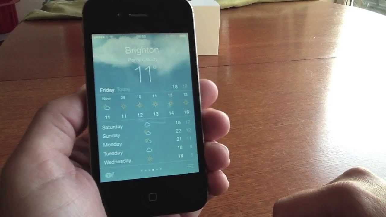 iOS 7 New! Best Looking Apps - Weather App