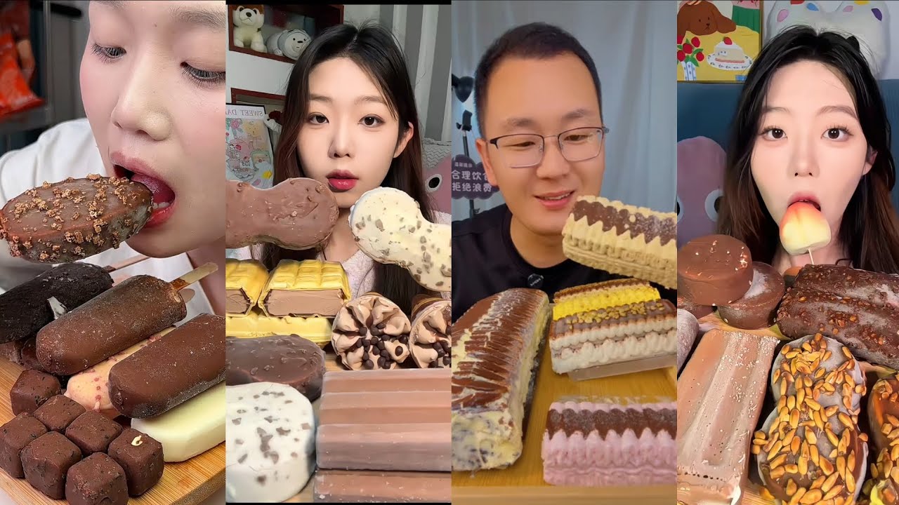 Ice Cream Big Bite Mukbang 🍦🤤