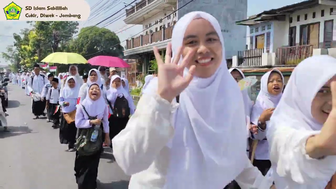Kirab Hari Santri Nasional SD/MI se-Kecamatan Diwek