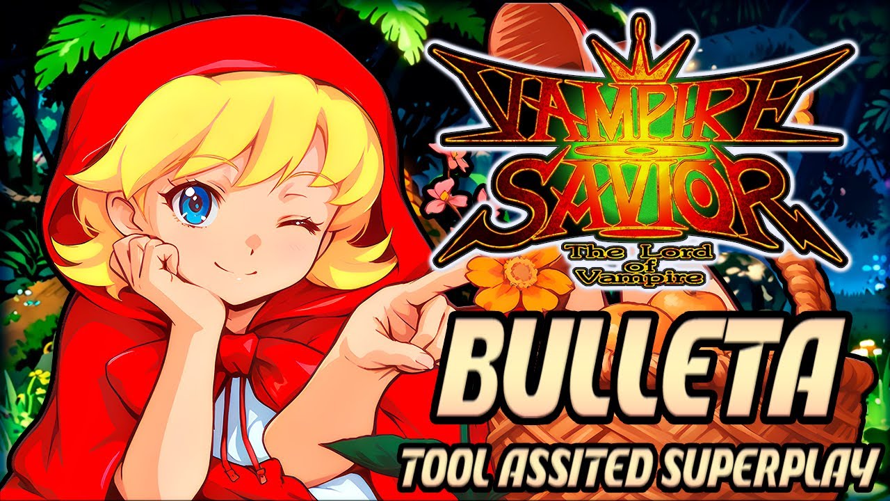 【TAS】VAMPIRE SAVIOR: THE LORD OF VAMPIRE - BABY BONNIE HOOD/ BULLETA - ARCADE / 1997 (4K 60FPS)