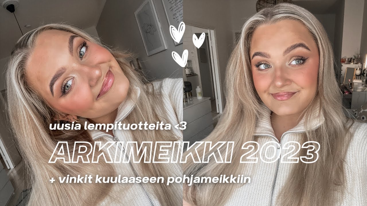 ARKIMEKKIRUTIINI 2023 | kuulas meikkipohja + uusia lempituotteita