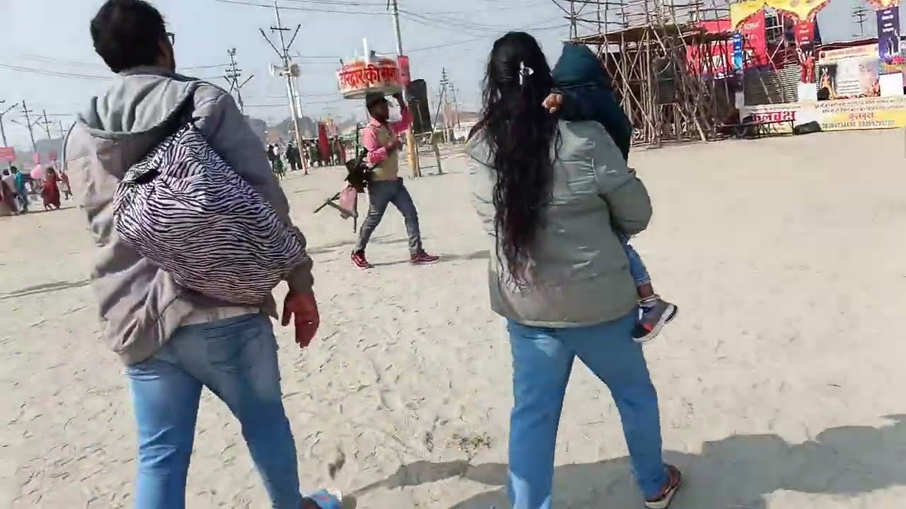 Dada ji ke sath magh mela 😁😍