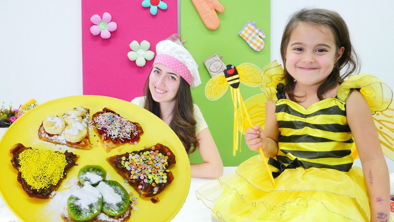 Waffle keyfi. Tatlı yapma oyunu. Mini Mutfak.