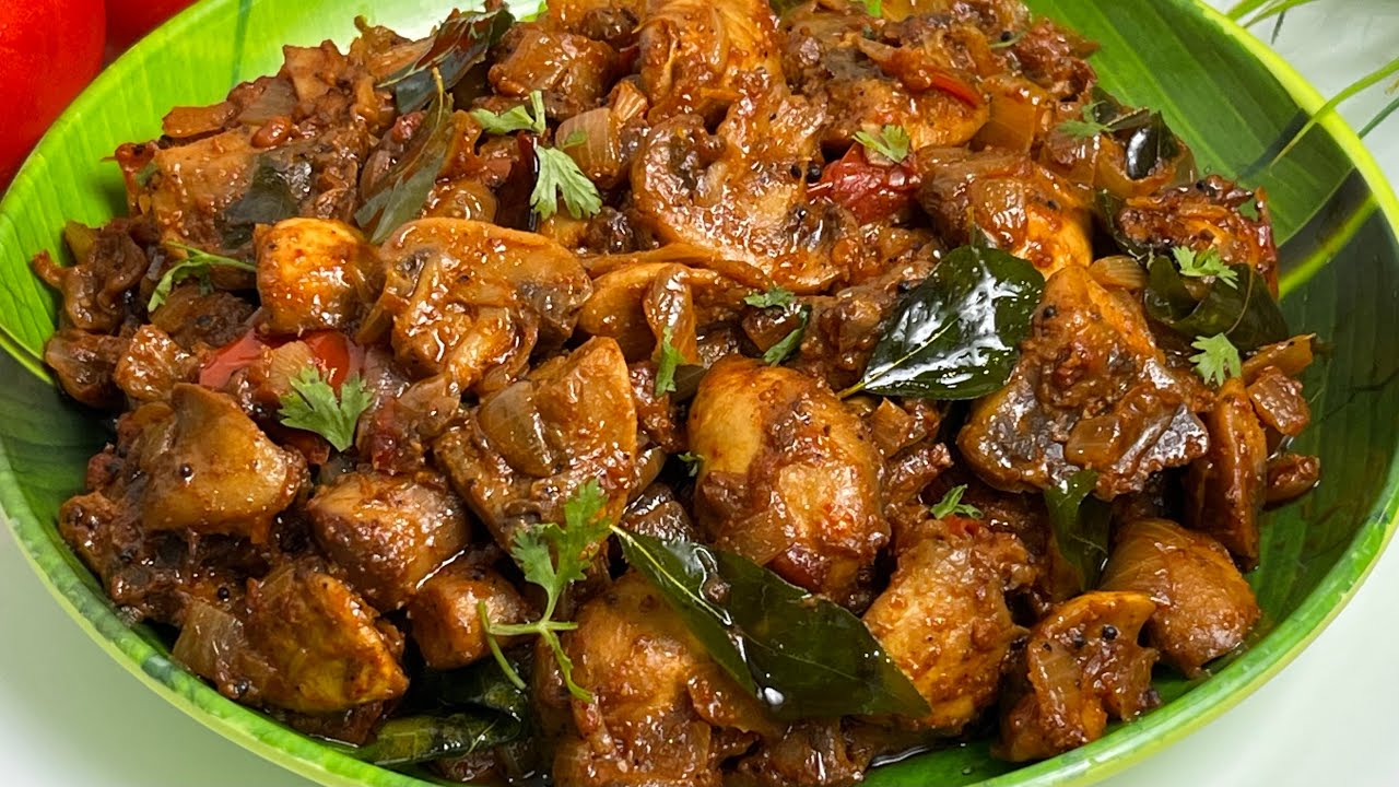 கறி சுவையை மிஞ்சும் காளான் மிளகு வறுவல்👌| Mushroom Pepper Fry | Kalam Pepper Fry in Tamil