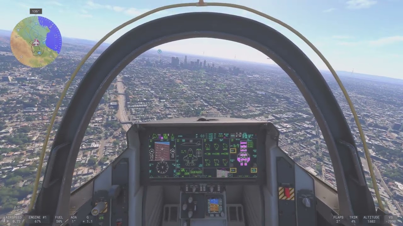 Microsoft Flight Simulator 2024 - City Update 13: California - LA Short Flight (4K HDR Ultra)