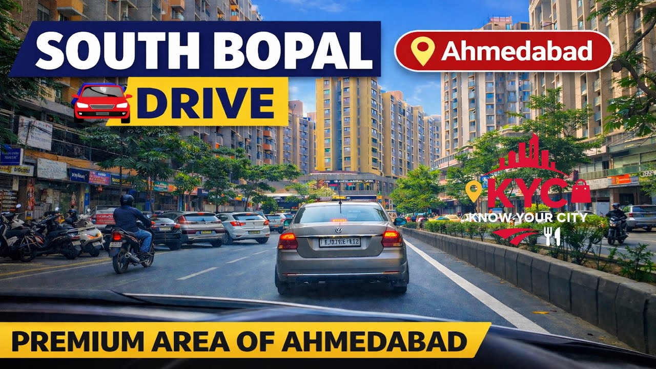 Why South Bopal is One of the Best Areas in Ahmedabad? / Ahmedabad daily drive #ahmedabadcity