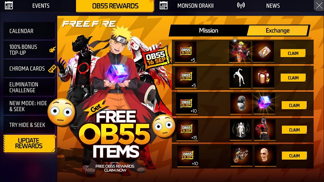 আজকে আপডেটের পর সবাই ফ্রিতে পাবে💥🤩 OB55 Patch Update Rewards | Free Fire New Event | FF New Event