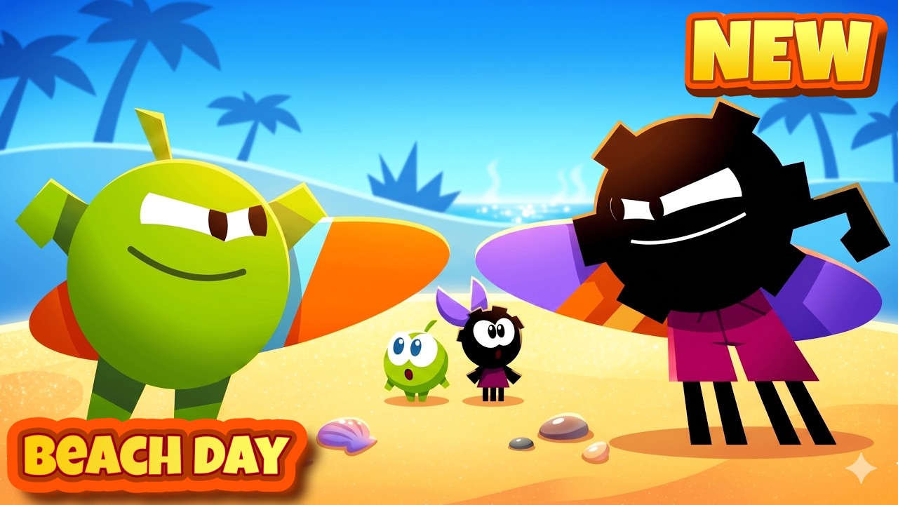 Om Nom Stories - Beach Day ☀️😎 New Episode ⚡️ Nomville Season 28 🟢 Cartoons for Kids