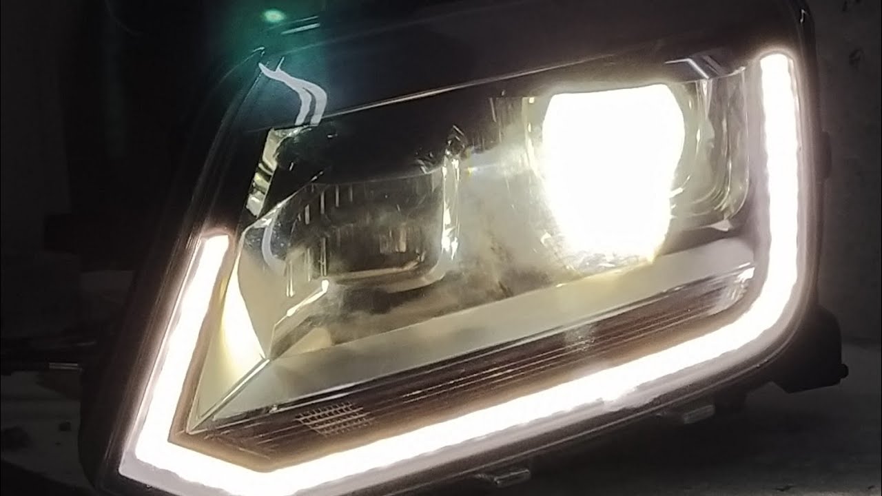 Farol Amarok com drl !
