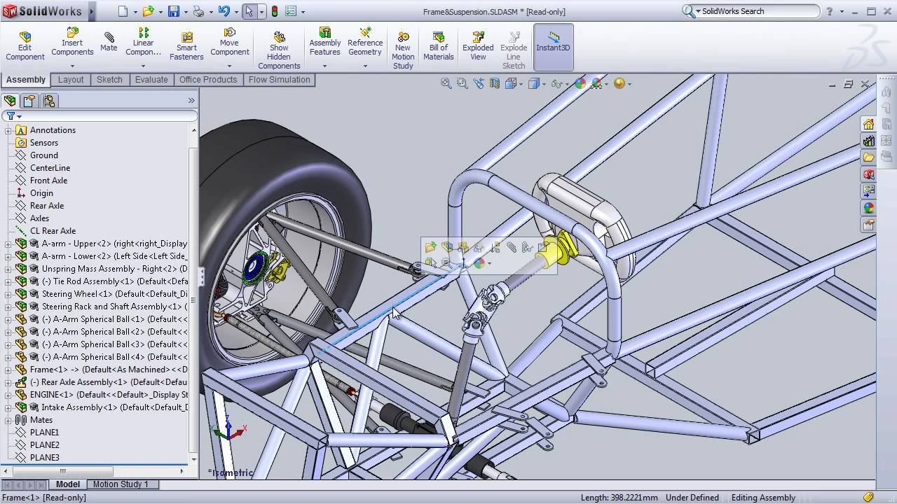 SolidWorks Formula SAE Design Project