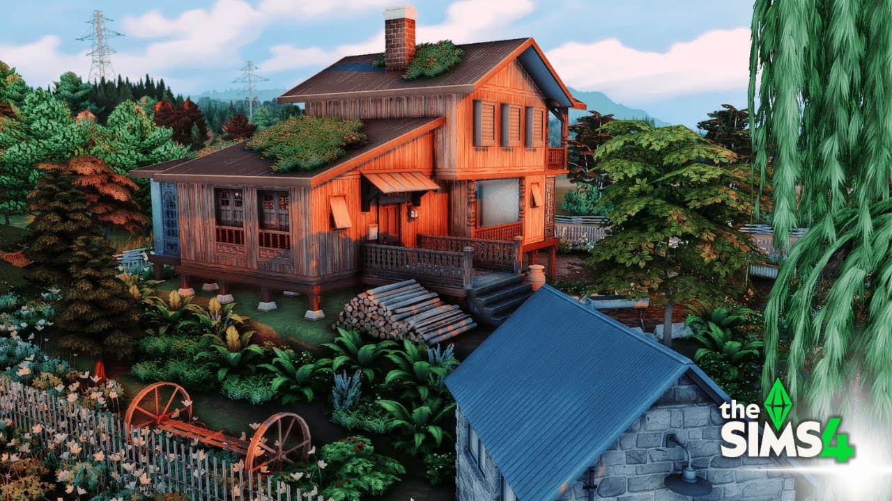 Worn‑Out Haven / The Sims 4 / speed build + house tour / no cc