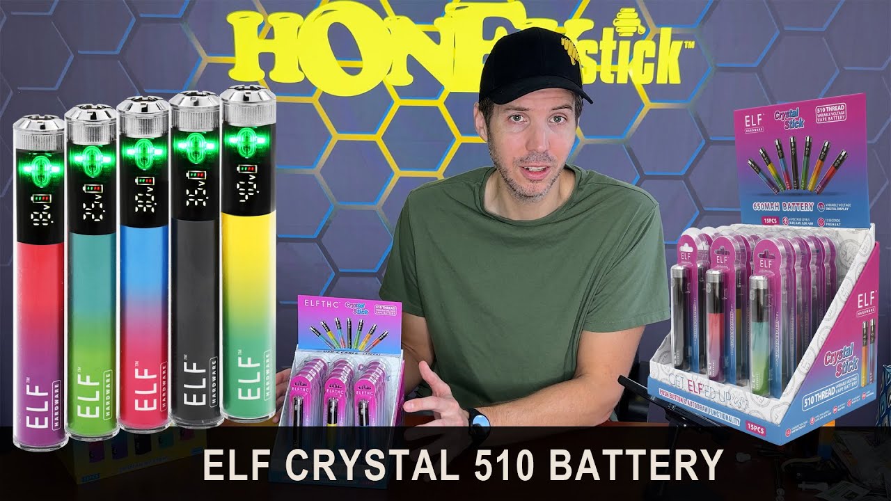 Elf Crystal 650mAh 510 Thread Battery🔋With Digital Voltage Control & Preheat &ndash; Presented by Dan