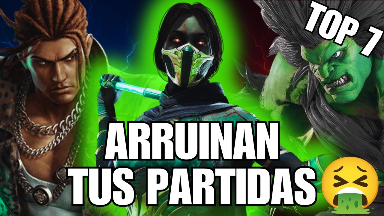 Top 7 PERSONAJES MÁS TÓXICOS en Juegos de Pelea 😡 (Los que ARRUINAN el Online)