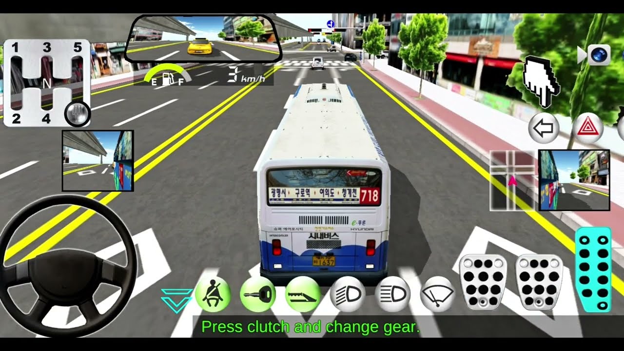 Bus Driving Fast Drive Through Traffic Road 😱 | Bus Simulator Gameplay | 3D Driving class Game