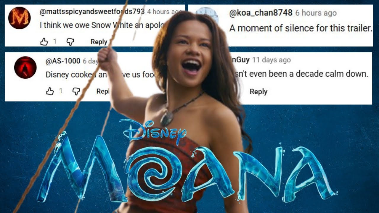 Funniest Moana Trailer Comments (as a Song)