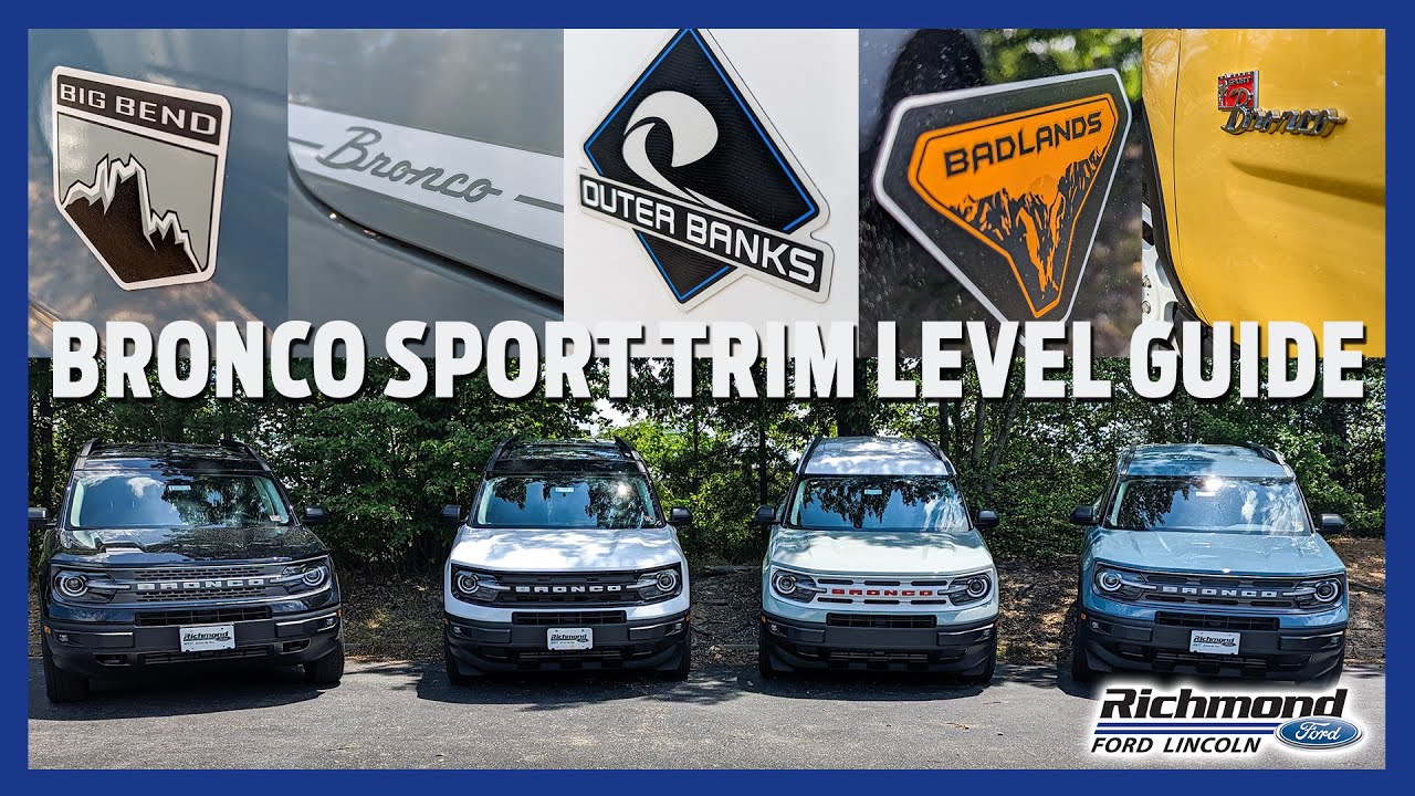 Learn The Bronco Sport Trim Levels