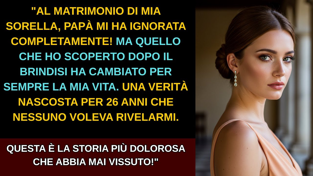 Al matrimonio di mia sorella, papà mi ha ignorata come se non fossi mai esistita