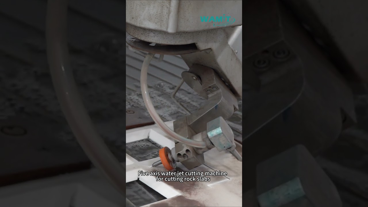 WAMIT 5-axis water jet cutting machine for cutting rock slabs