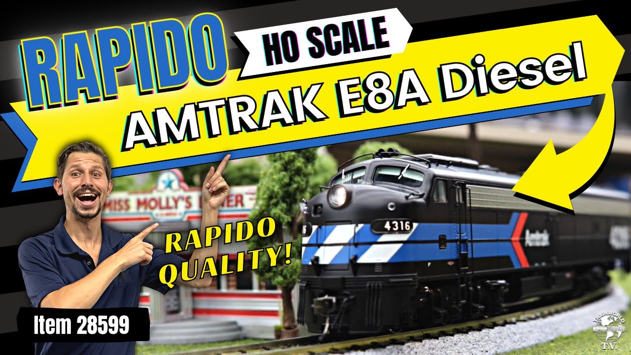 HO Scale Rapido - EMD E8A AMTRAK Diesel Locomotive | 