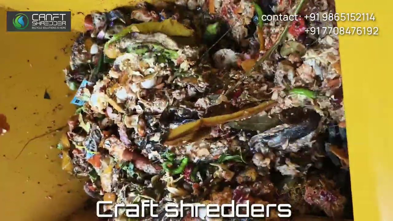 Organic Waste Shredder / Food Waste Shredder / Vegetable Waste Shredder