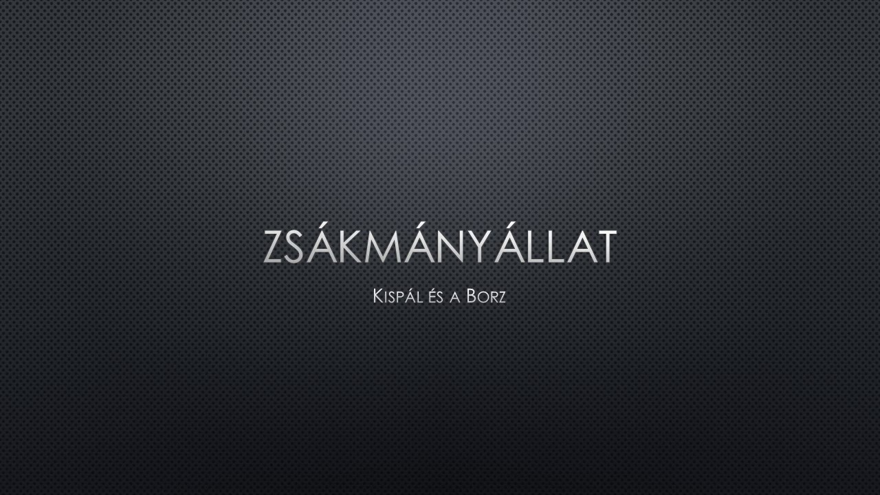 Kispál és a Borz - Zsákmányállat (dalszöveggel)