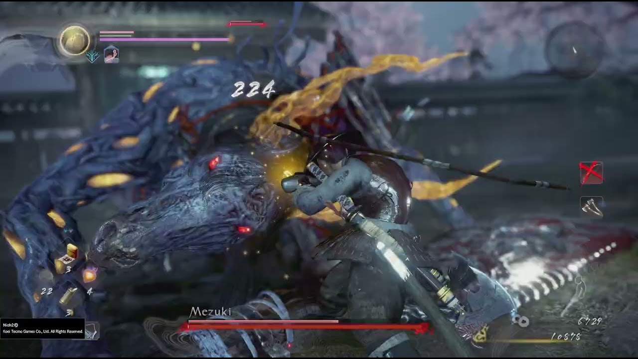 Mezuki Boss Fight Nioh 2