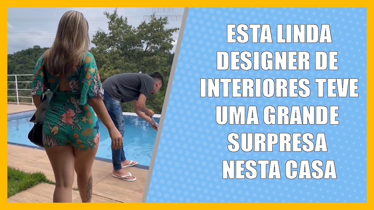 Esta linda designer de interiores teve uma grande surpresa nesta casa.