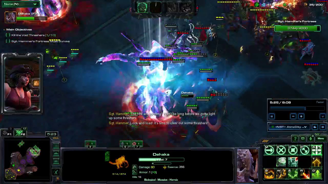 starcraft 2 void thrashing 7:56 coop
