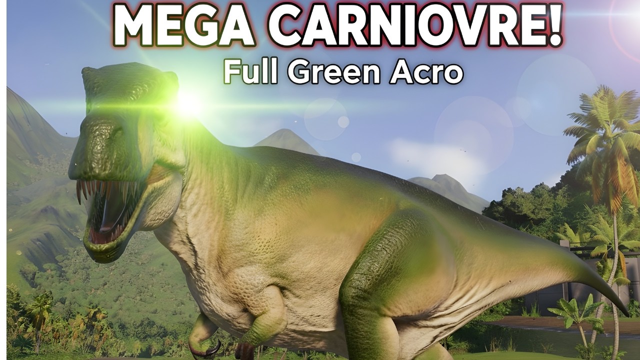 NOWY MEGA-MIĘSOR W PARKU JURASSIC PARK: Wystawa zielonych akrokantozaur&oacute;w!