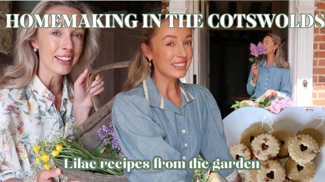 Homemaking in the Cotswolds 🪻🌱 Foraging lilac & making jam + shoe collection CLEAROUT 🤍