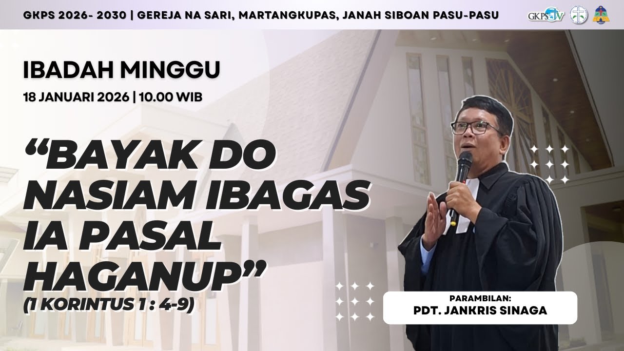 (LIVE) Ibadah Minggu 18 Januari 2026 | Pdt. Jankris Sinaga